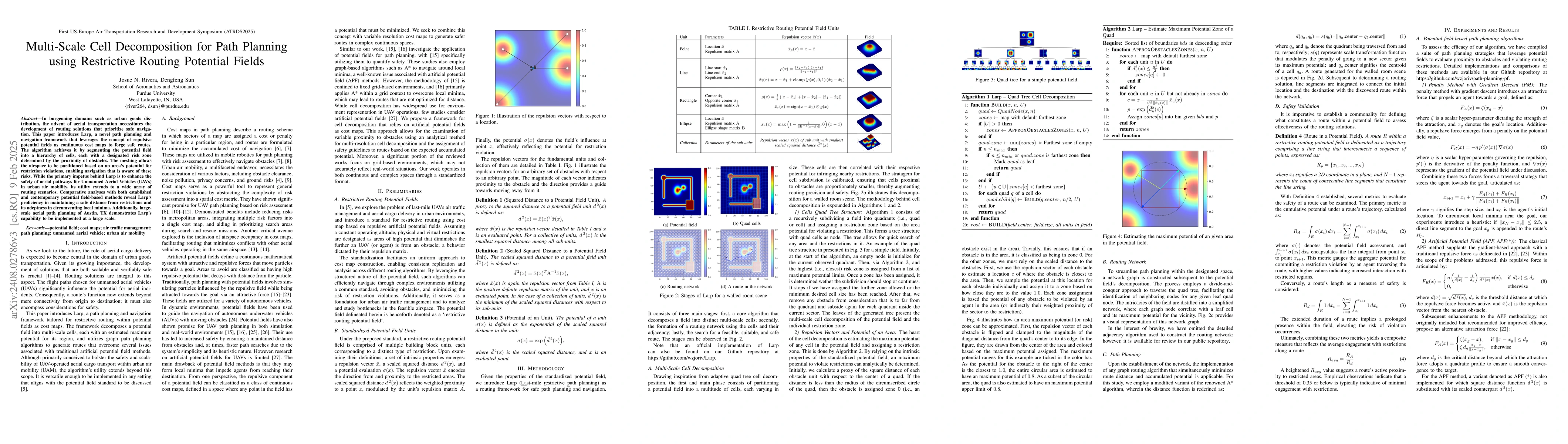 Thumbnail for Multi-Scale Cell Decomposition for Path Planning using Restrictive
  Routing Potential Fields