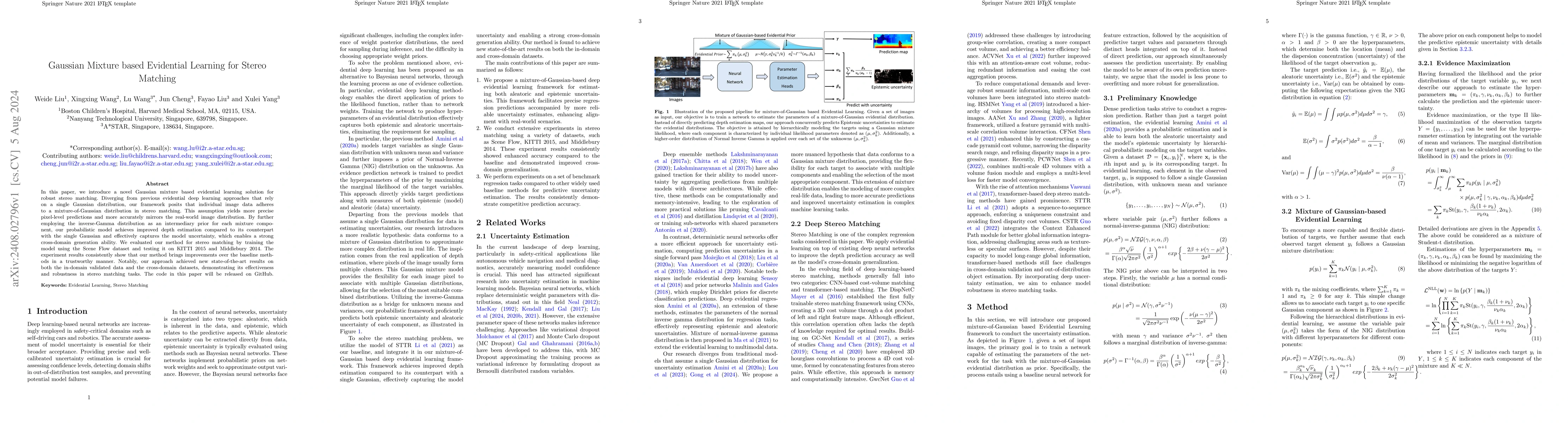 Thumbnail for Gaussian Mixture based Evidential Learning for Stereo Matching