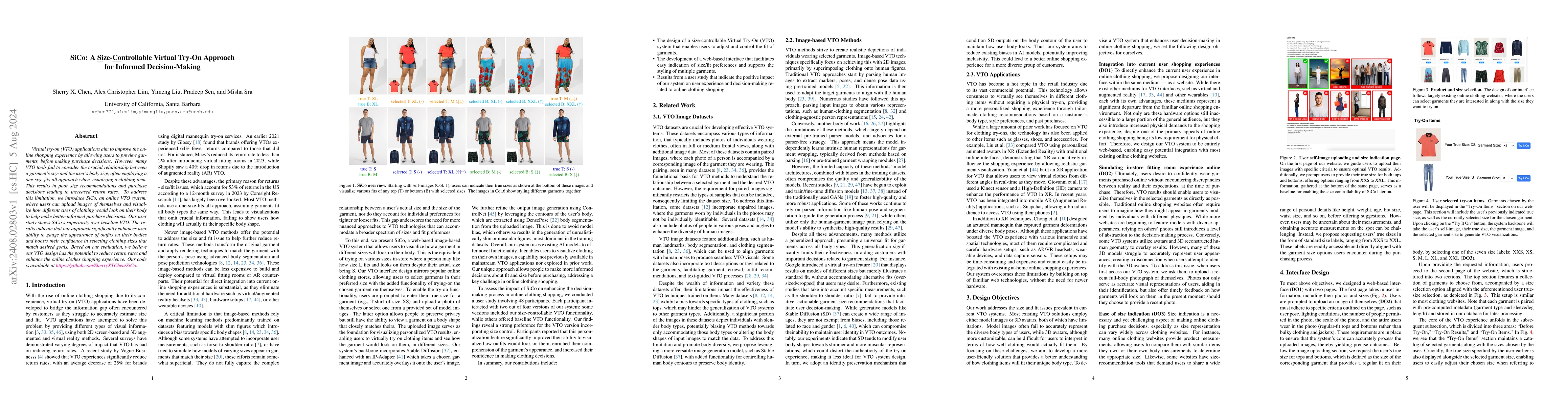 Thumbnail for SiCo: A Size-Controllable Virtual Try-On Approach for Informed
  Decision-Making