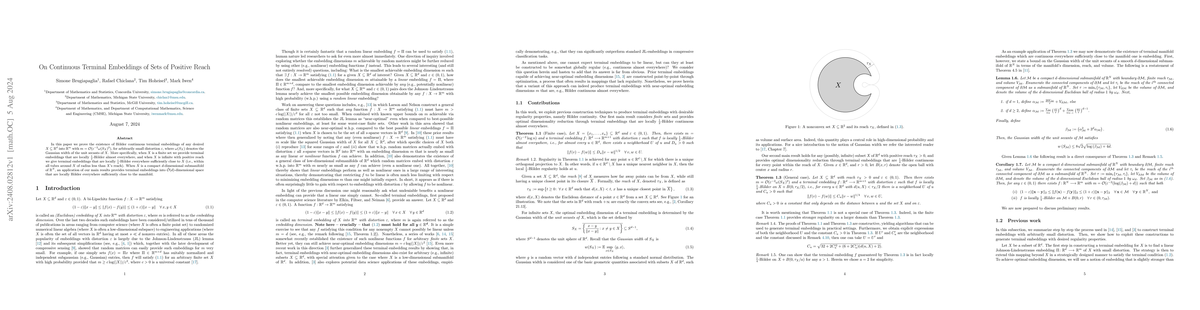 Thumbnail for On Continuous Terminal Embeddings of Sets of Positive Reach