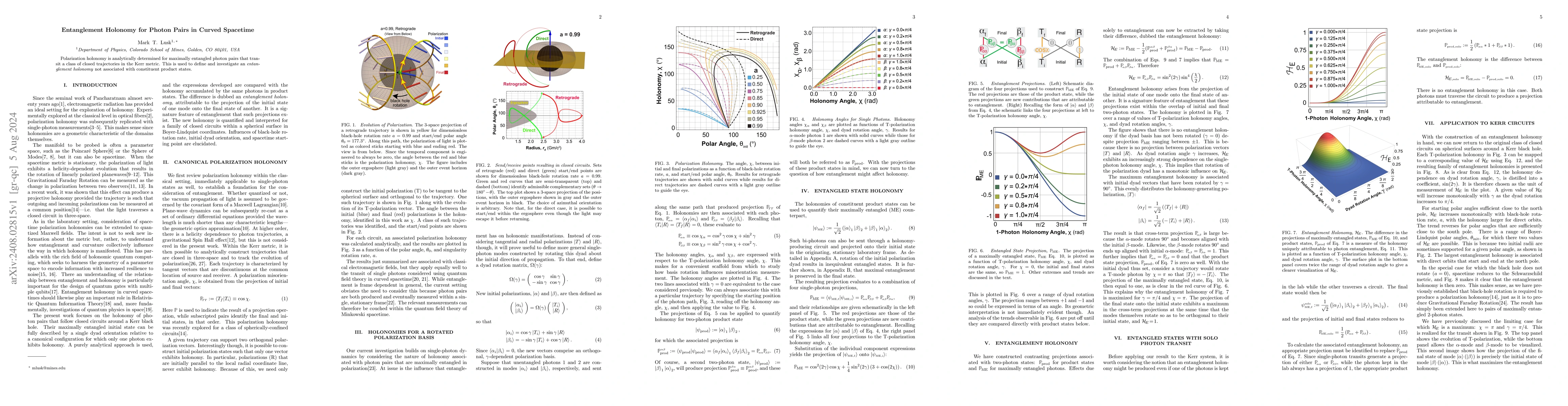 Thumbnail for Entanglement Holonomy for Photon Pairs in Curved Spacetime