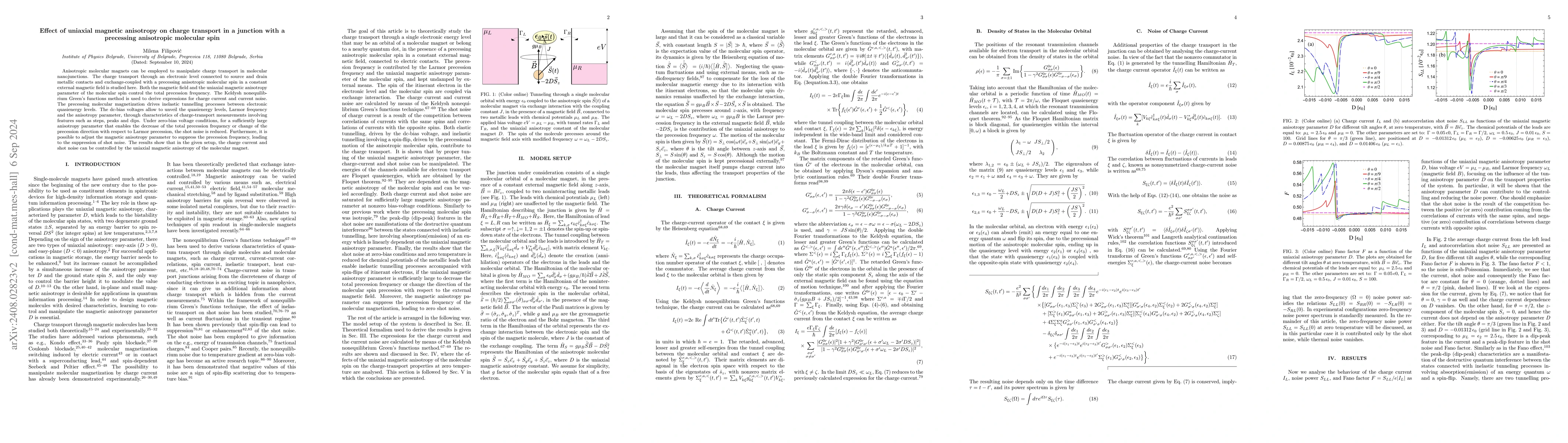 Thumbnail for Effect of uniaxial magnetic anisotropy on charge transport in a junction
  with a precessing anisotropic molecular spin