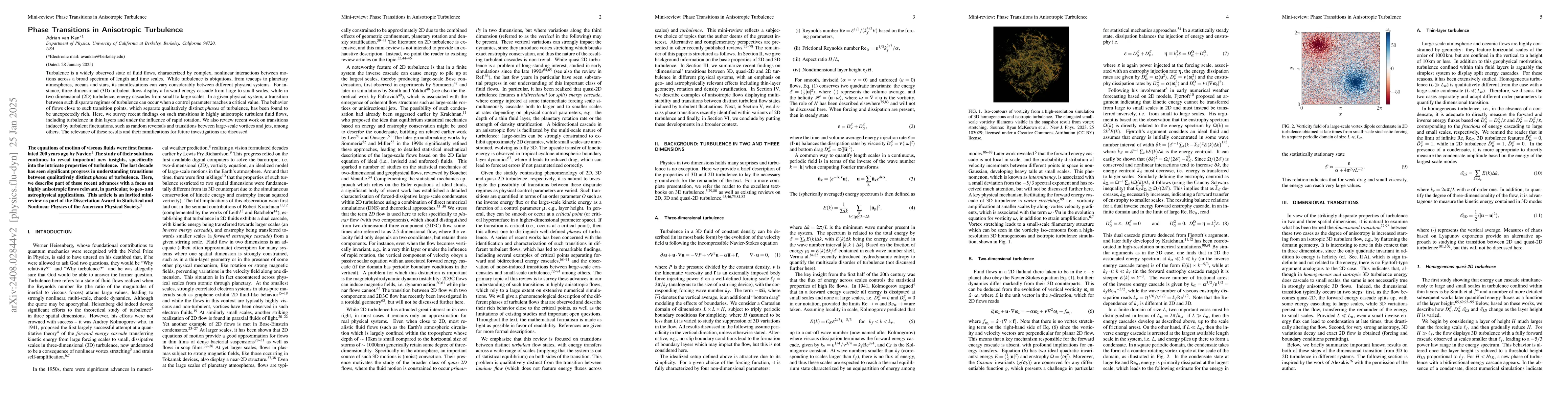 Thumbnail for Phase Transitions in Anisotropic Turbulence