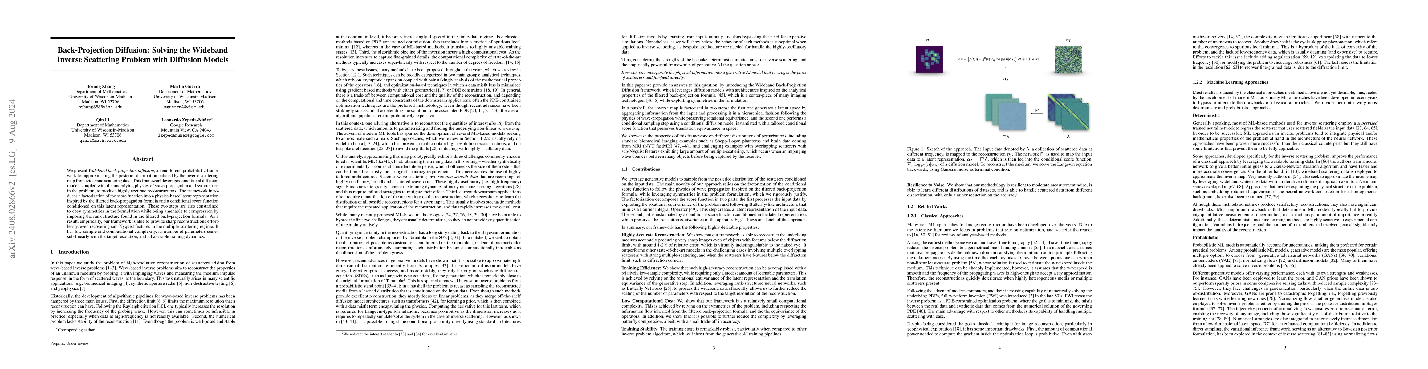 Thumbnail for Back-Projection Diffusion: Solving the Wideband Inverse Scattering
  Problem with Diffusion Models