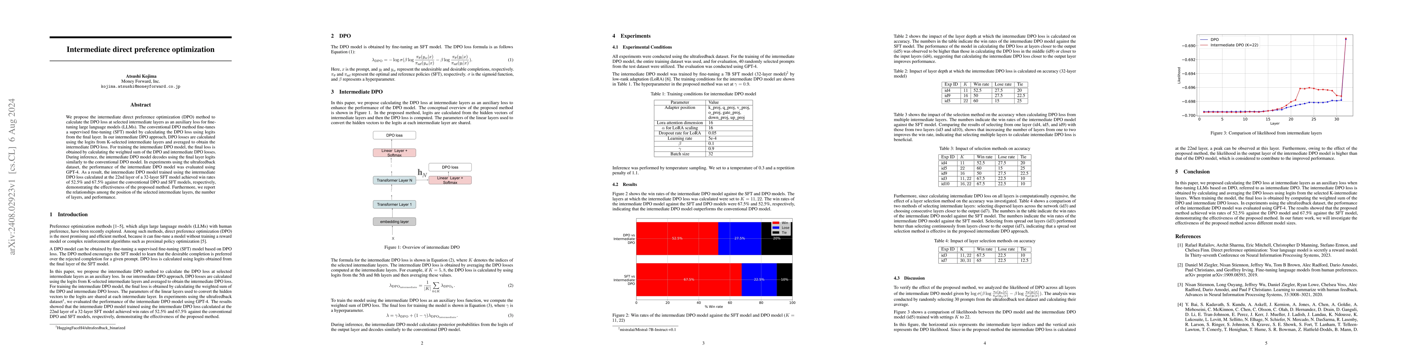 Thumbnail for Intermediate direct preference optimization