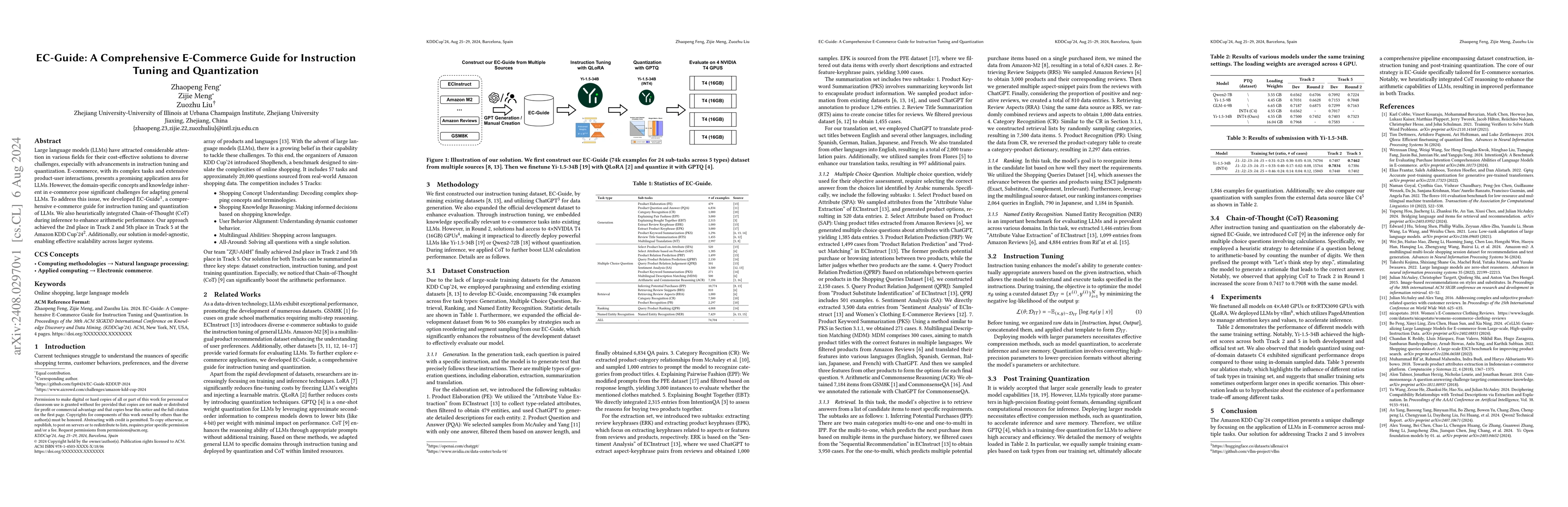 Thumbnail for EC-Guide: A Comprehensive E-Commerce Guide for Instruction Tuning and
  Quantization