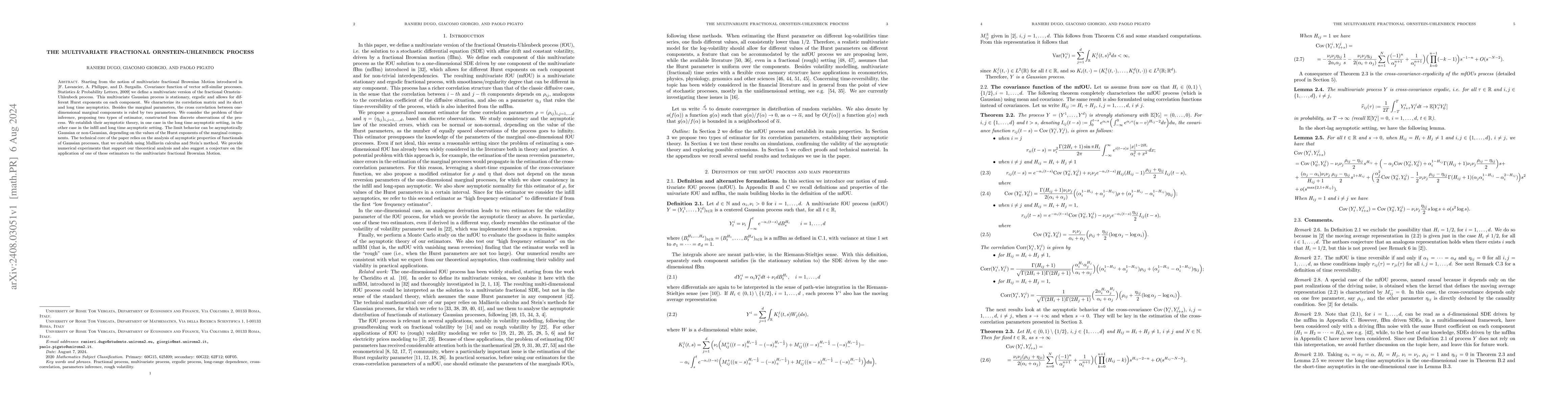 Thumbnail for The multivariate fractional Ornstein-Uhlenbeck process