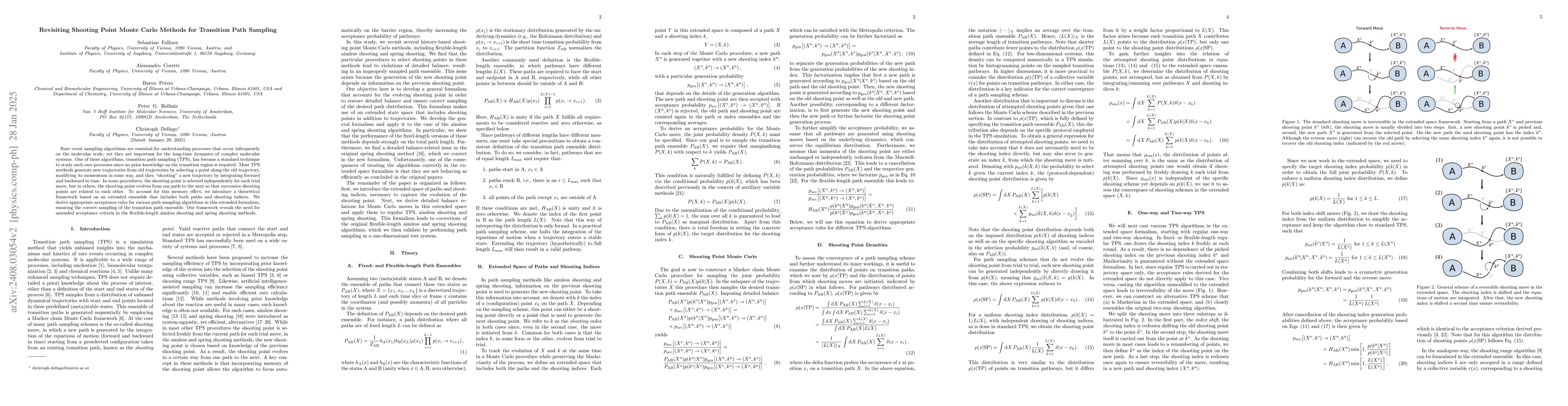 Thumbnail for Revisiting Shooting Point Monte Carlo Methods for Transition Path
  Sampling