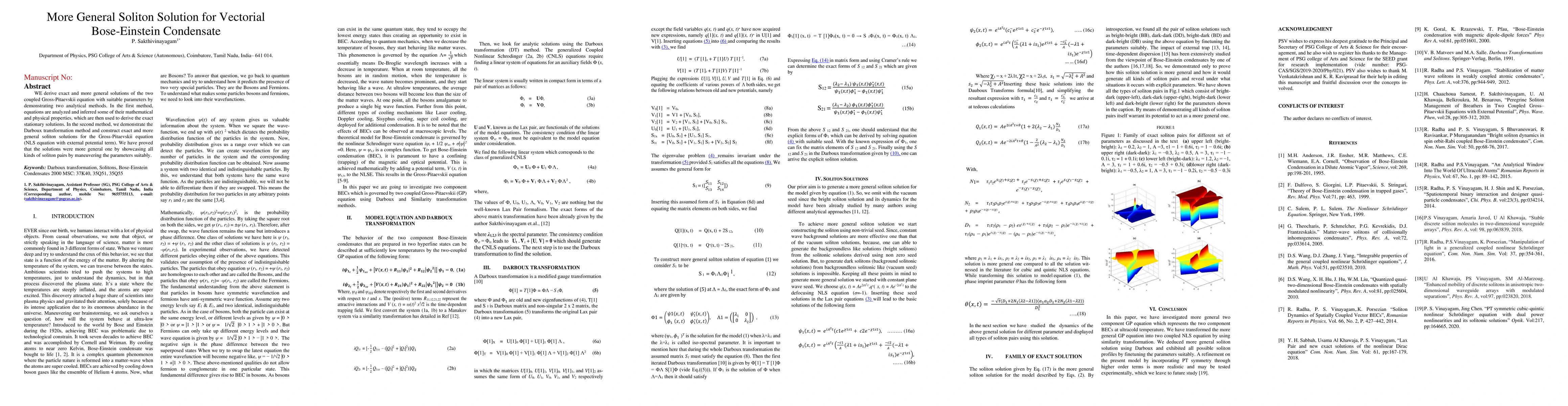 Thumbnail for More General Soliton Solution for Vectorial Bose-Einstein Condensate