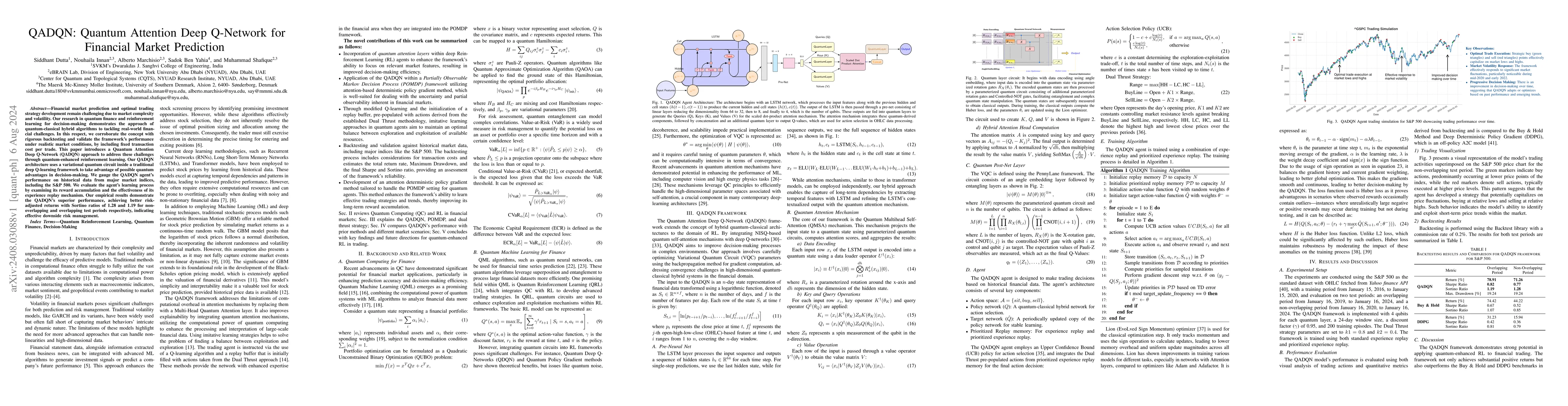 Thumbnail for QADQN: Quantum Attention Deep Q-Network for Financial Market Prediction