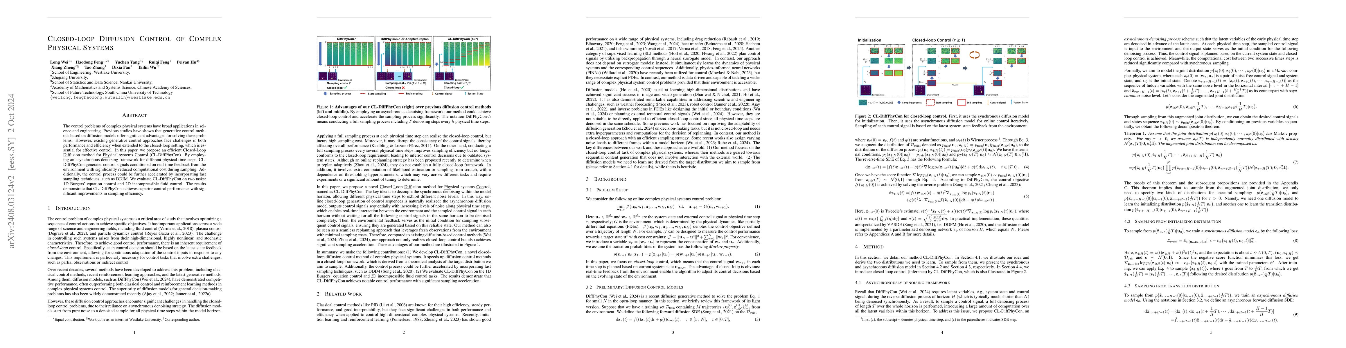 Thumbnail for Closed-loop Diffusion Control of Complex Physical Systems