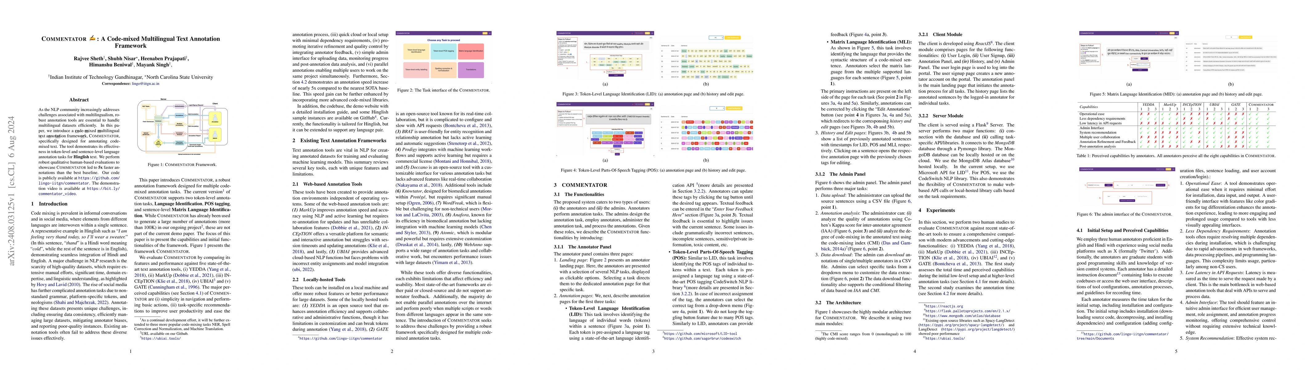 Thumbnail for COMMENTATOR: A Code-mixed Multilingual Text Annotation Framework