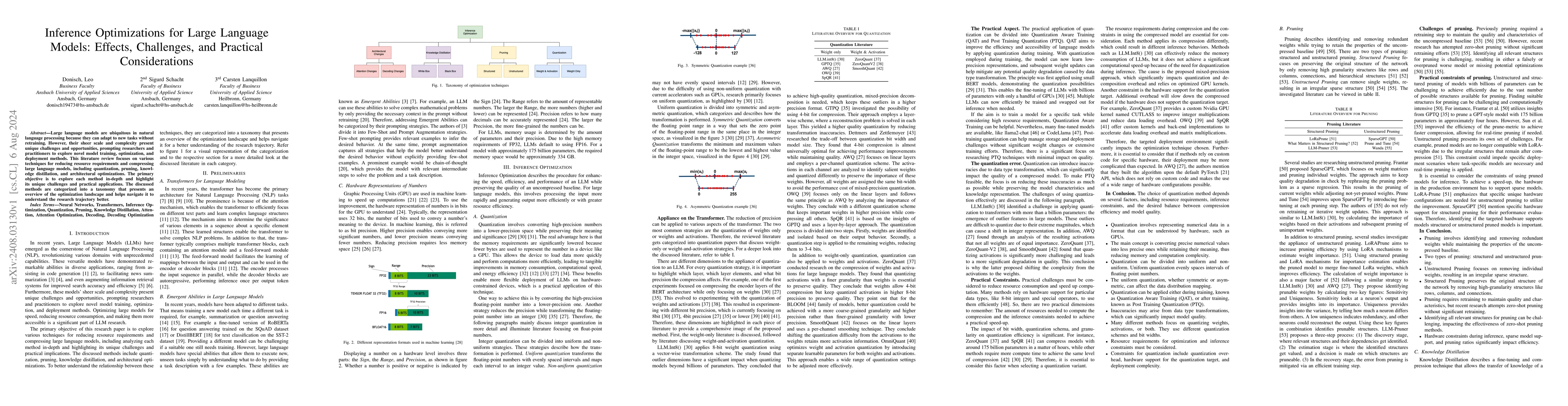Thumbnail for Inference Optimizations for Large Language Models: Effects, Challenges,
  and Practical Considerations
