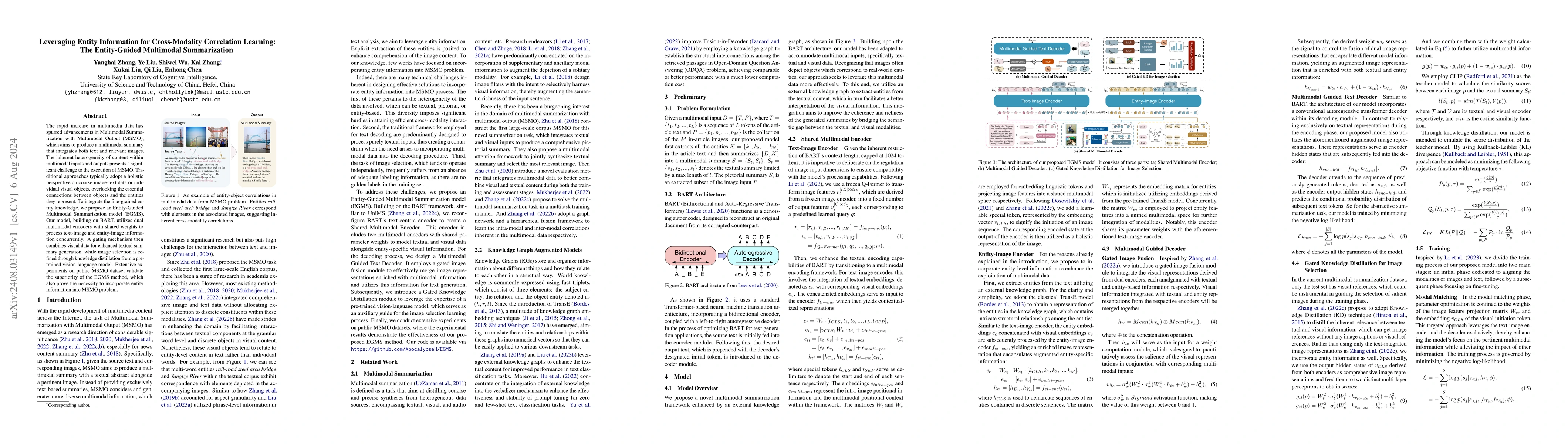 Thumbnail for Leveraging Entity Information for Cross-Modality Correlation Learning:
  The Entity-Guided Multimodal Summarization