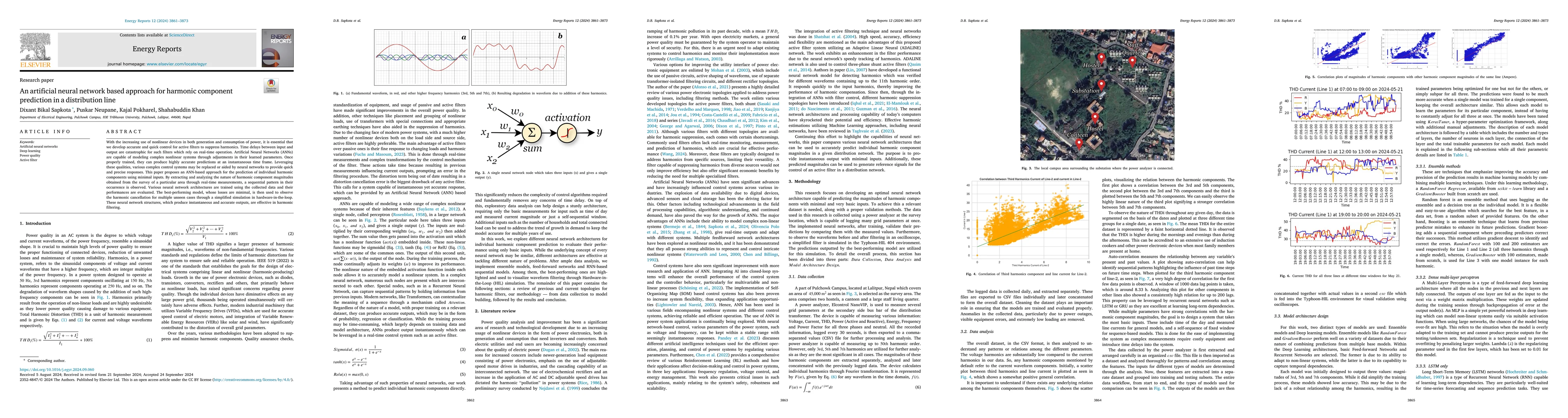 Thumbnail for An Artificial Neural Network based approach for Harmonic Component
  Prediction in a Distribution Line