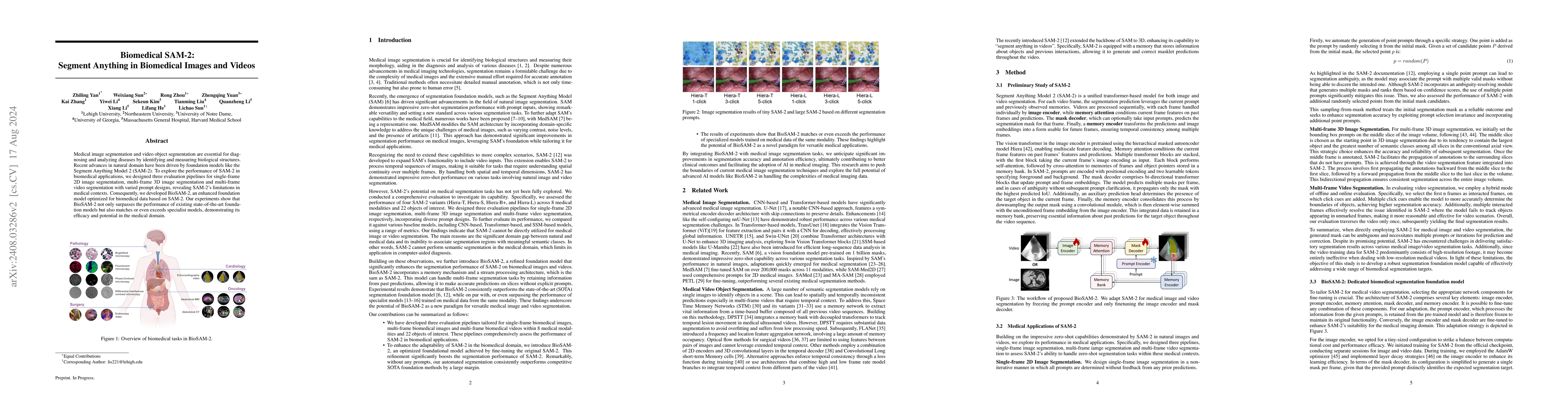 Thumbnail for Biomedical SAM 2: Segment Anything in Biomedical Images and Videos
