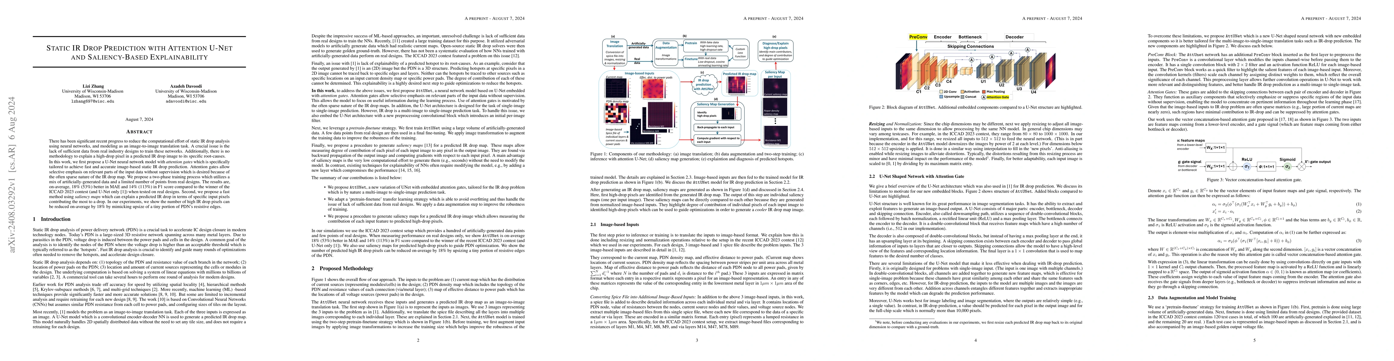 Thumbnail for Static IR Drop Prediction with Attention U-Net and Saliency-Based
  Explainability