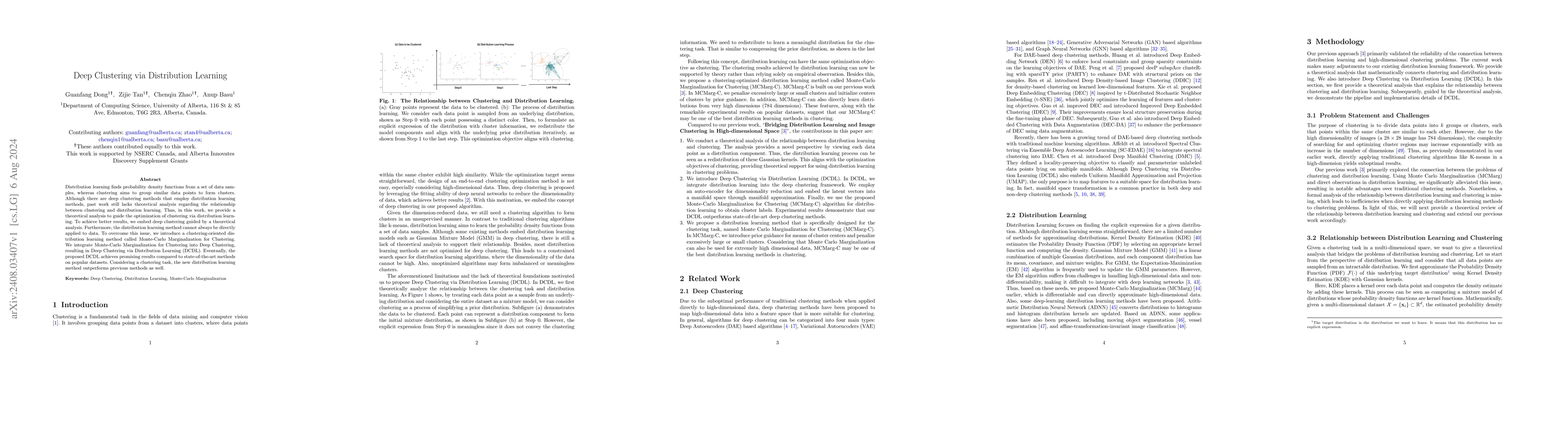 Thumbnail for Deep Clustering via Distribution Learning