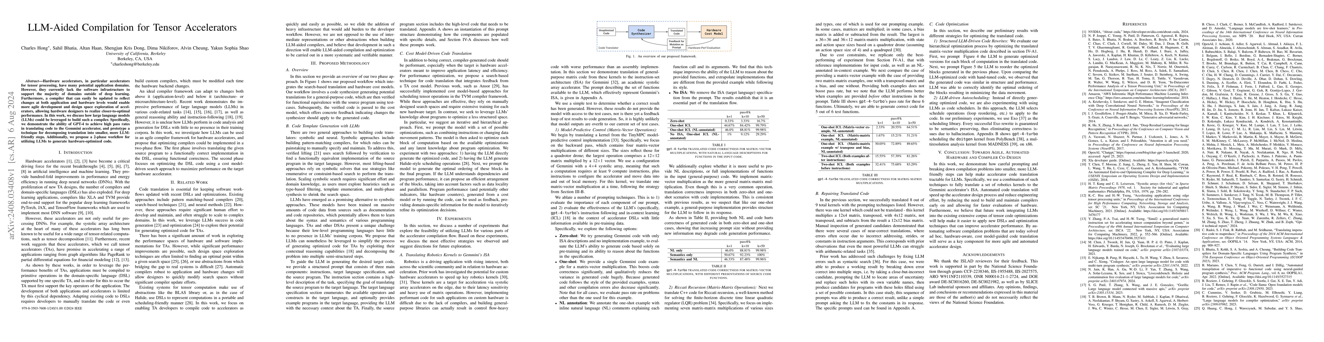 Thumbnail for LLM-Aided Compilation for Tensor Accelerators