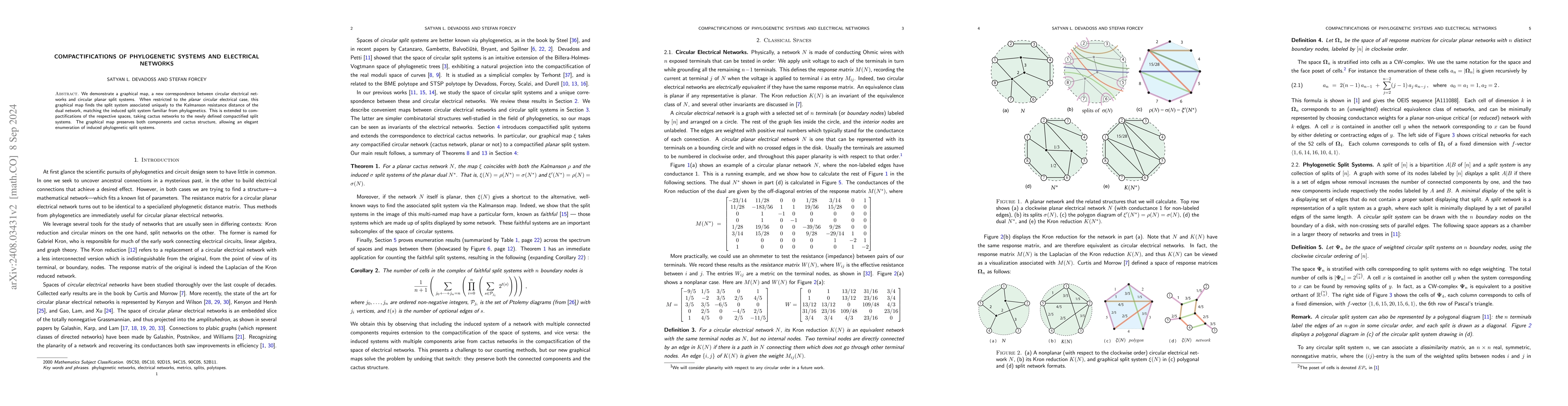 Thumbnail for Compactifications of phylogenetic systems and electrical networks