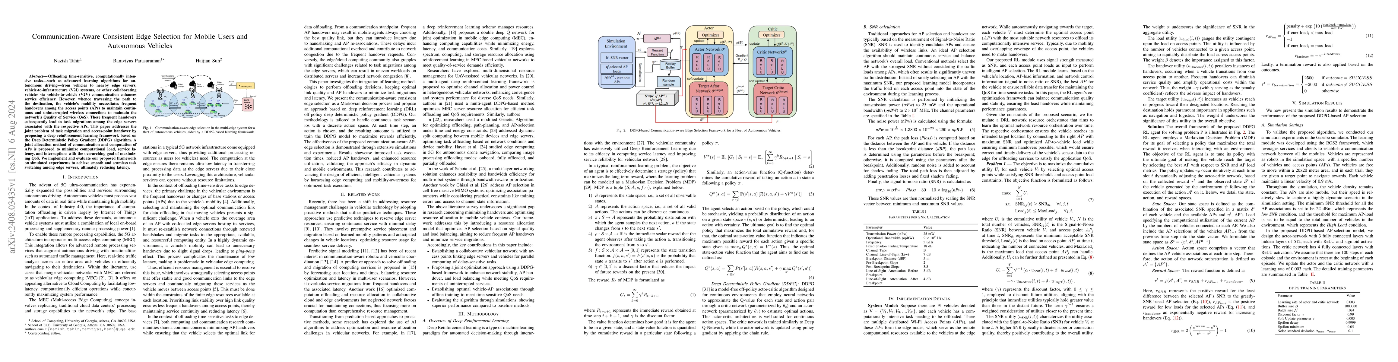 Thumbnail for Communication-Aware Consistent Edge Selection for Mobile Users and
  Autonomous Vehicles