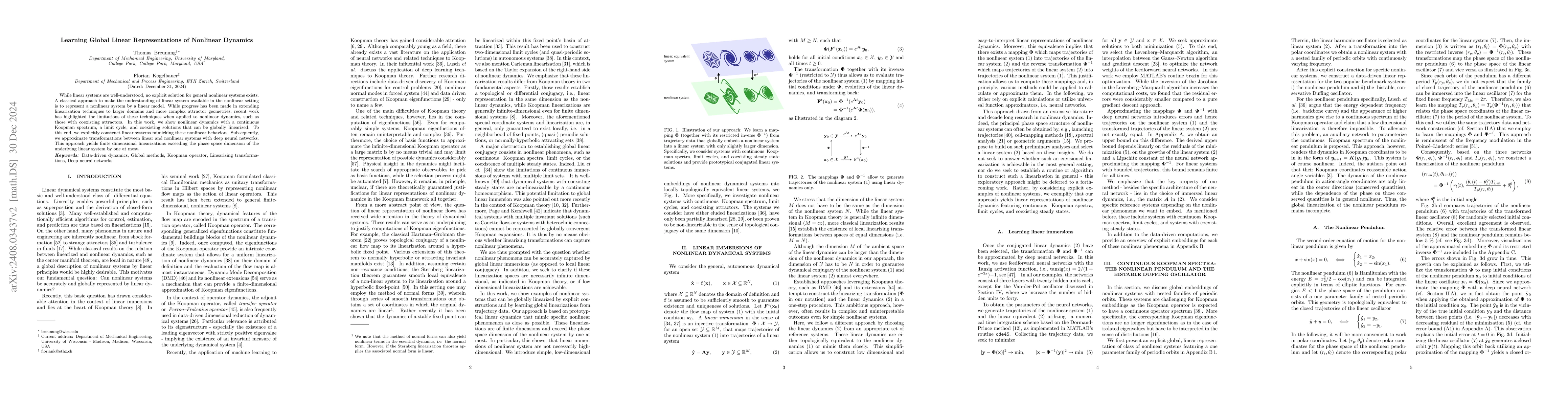 Thumbnail for Learning Global Linear Representations of Truly Nonlinear Dynamics