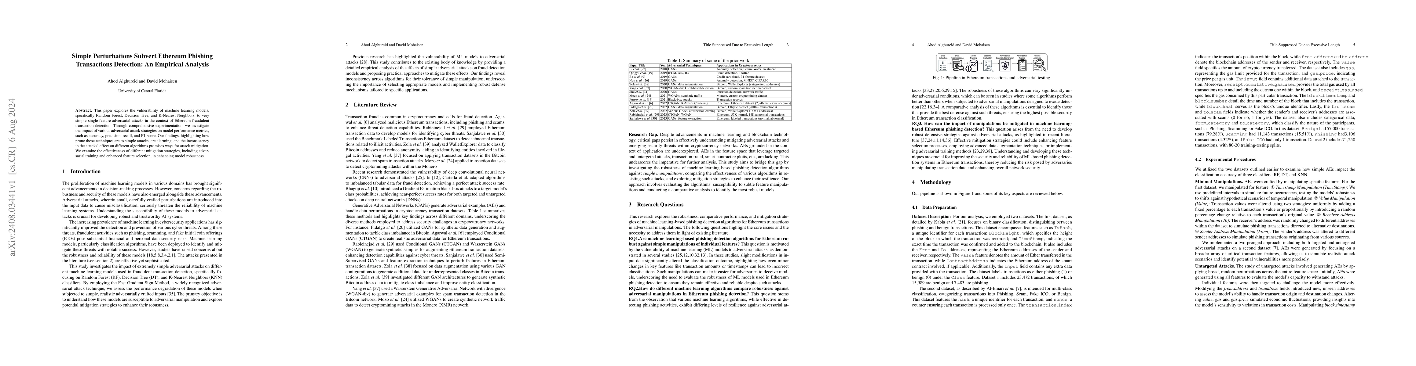 Thumbnail for Simple Perturbations Subvert Ethereum Phishing Transactions Detection:
  An Empirical Analysis