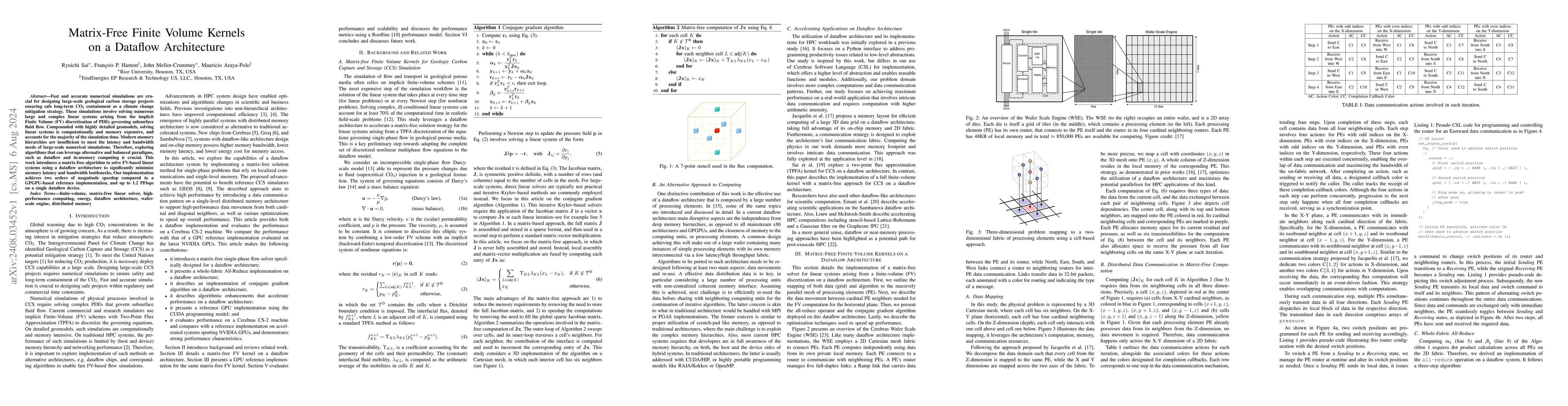 Thumbnail for Matrix-Free Finite Volume Kernels on a Dataflow Architecture