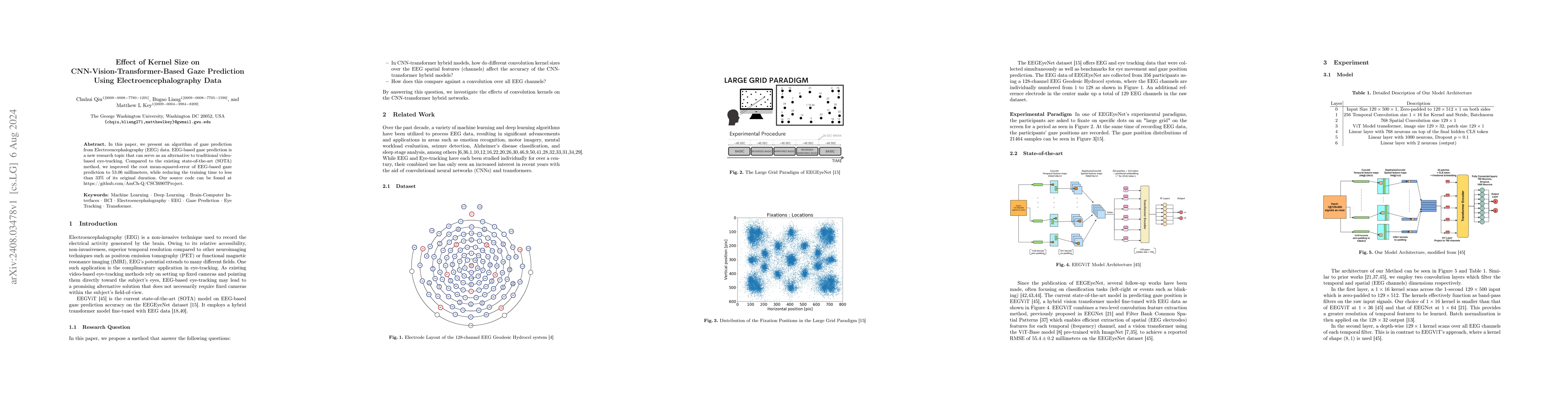 Thumbnail for Effect of Kernel Size on CNN-Vision-Transformer-Based Gaze Prediction
  Using Electroencephalography Data
