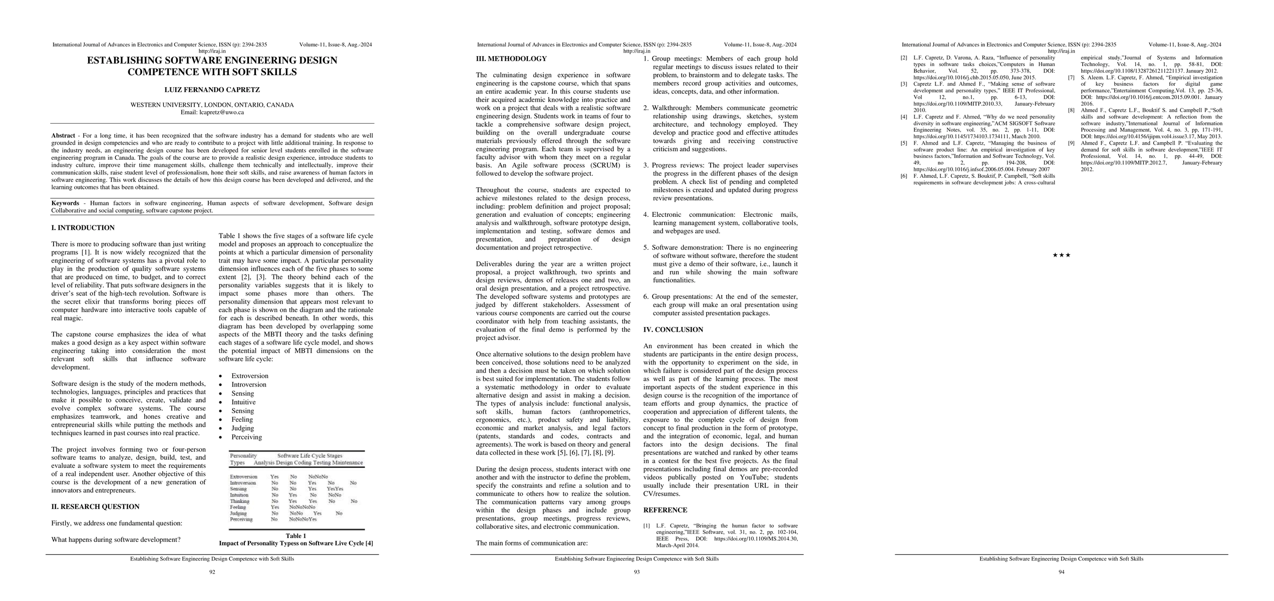 Thumbnail for Establishing Software Engineering Design Competence with Soft Skills