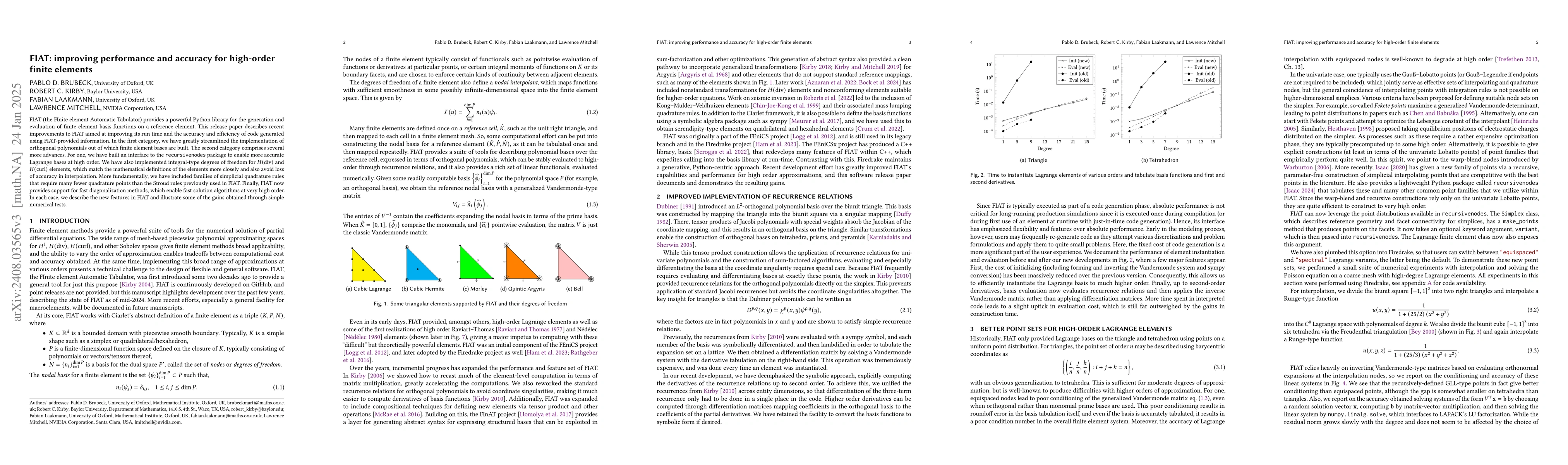 Thumbnail for FIAT: improving performance and accuracy for high-order finite elements