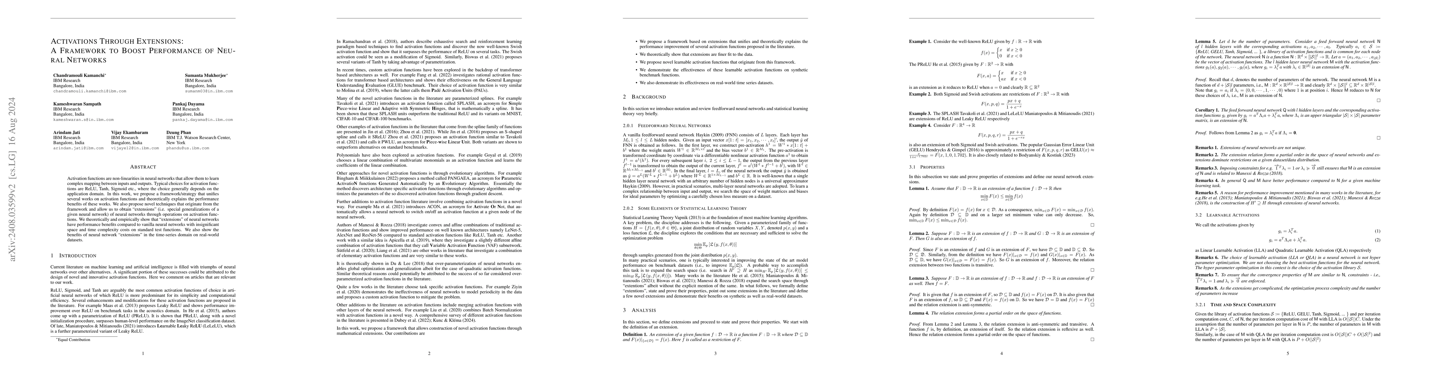 Thumbnail for Activations Through Extensions: A Framework To Boost Performance Of
  Neural Networks
