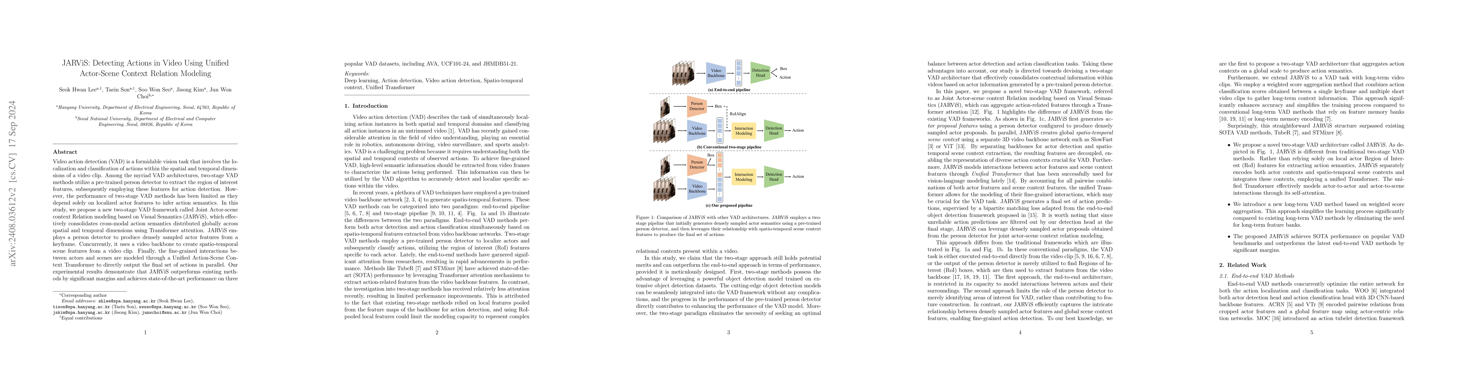 Thumbnail for JARViS: Detecting Actions in Video Using Unified Actor-Scene Context
  Relation Modeling