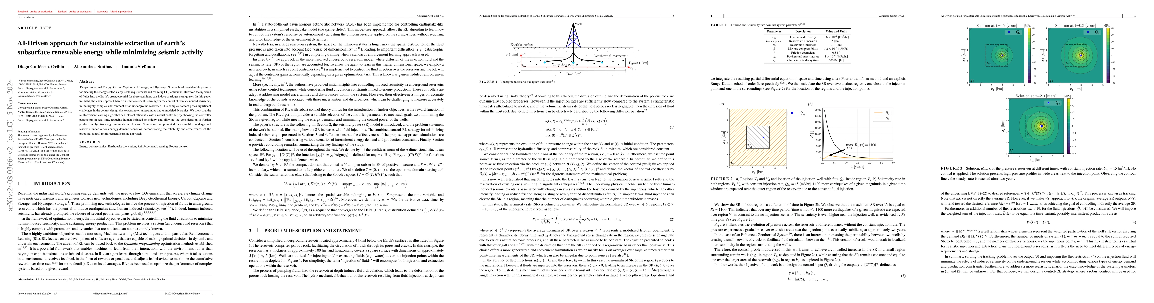 Thumbnail for AI-Driven approach for sustainable extraction of earth's subsurface
  renewable energy while minimizing seismic activity