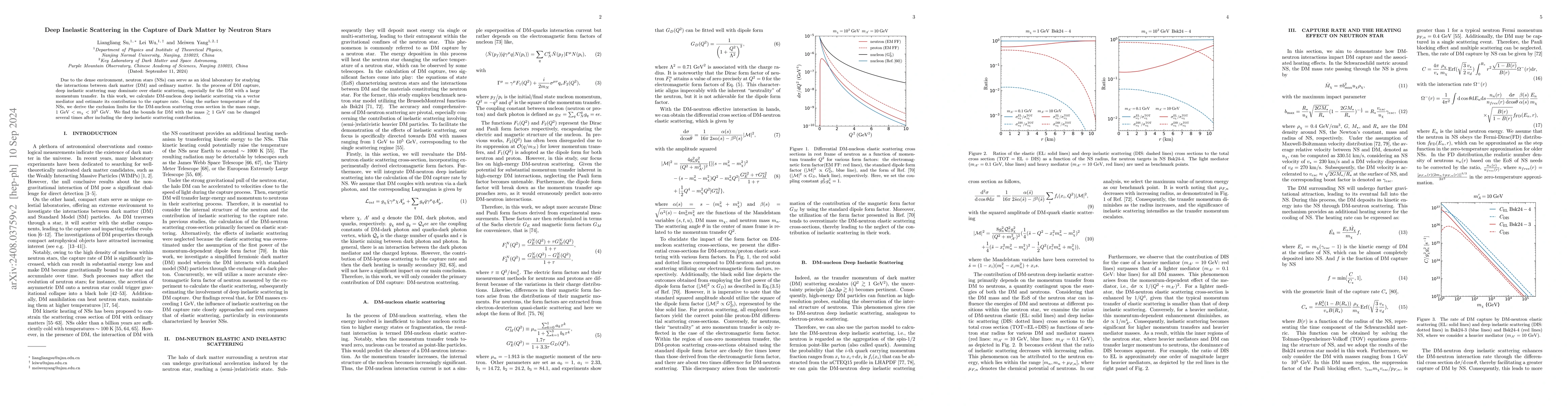 Thumbnail for Deep Inelastic Scattering in the Capture of Dark Matter by Neutron Stars