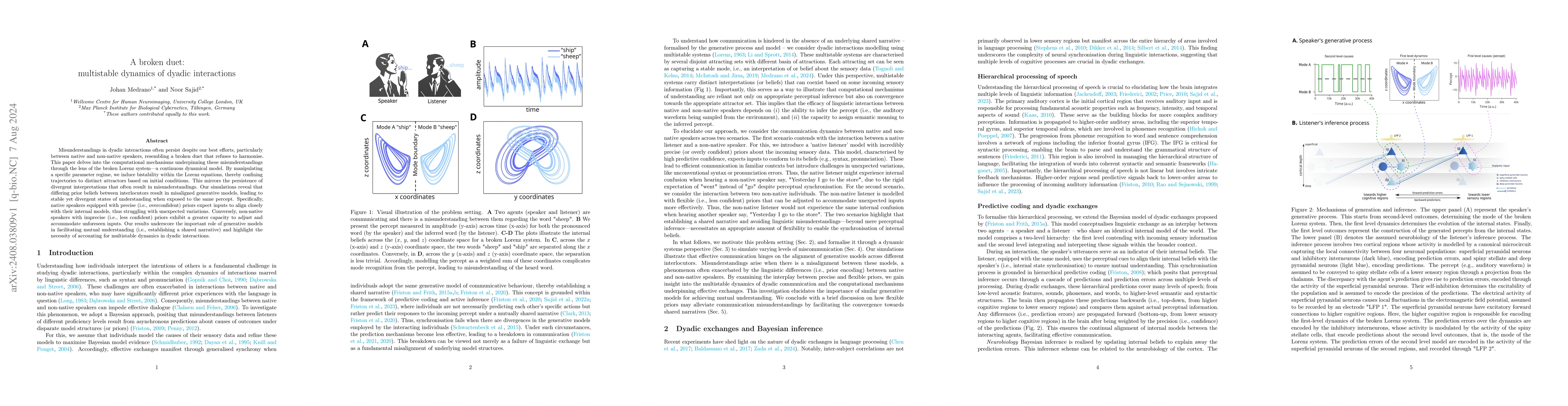 Thumbnail for A broken duet: multistable dynamics of dyadic interactions