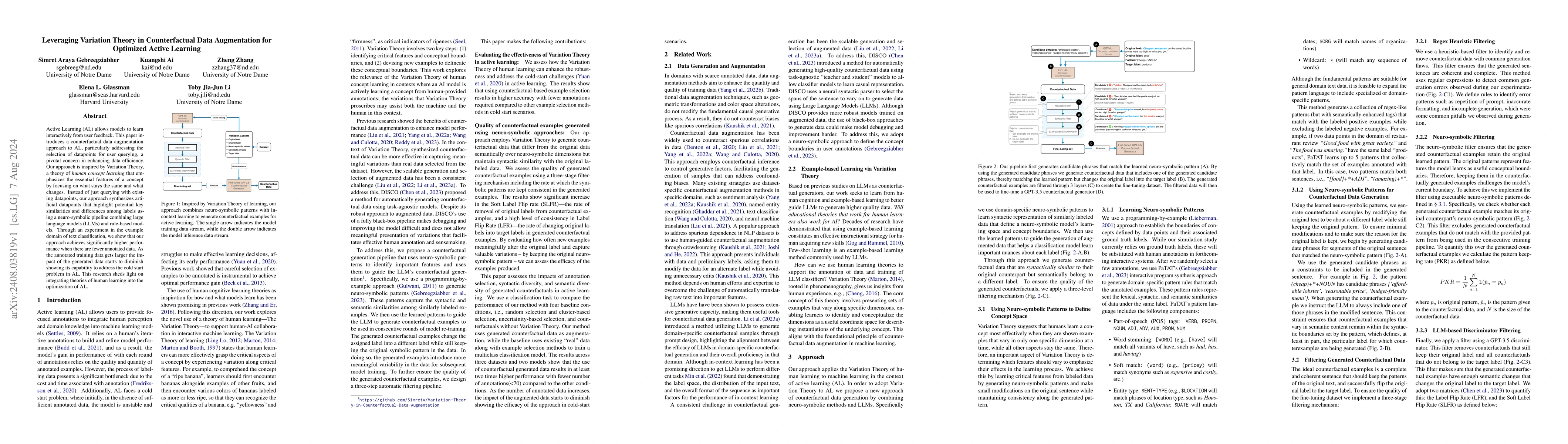 Thumbnail for Leveraging Variation Theory in Counterfactual Data Augmentation for
  Optimized Active Learning