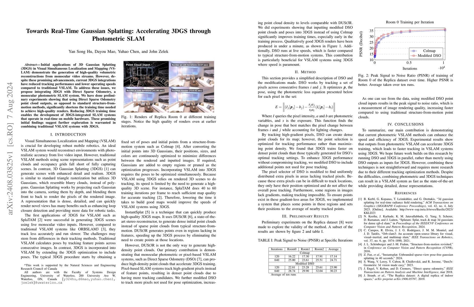 Thumbnail for Towards Real-Time Gaussian Splatting: Accelerating 3DGS through
  Photometric SLAM