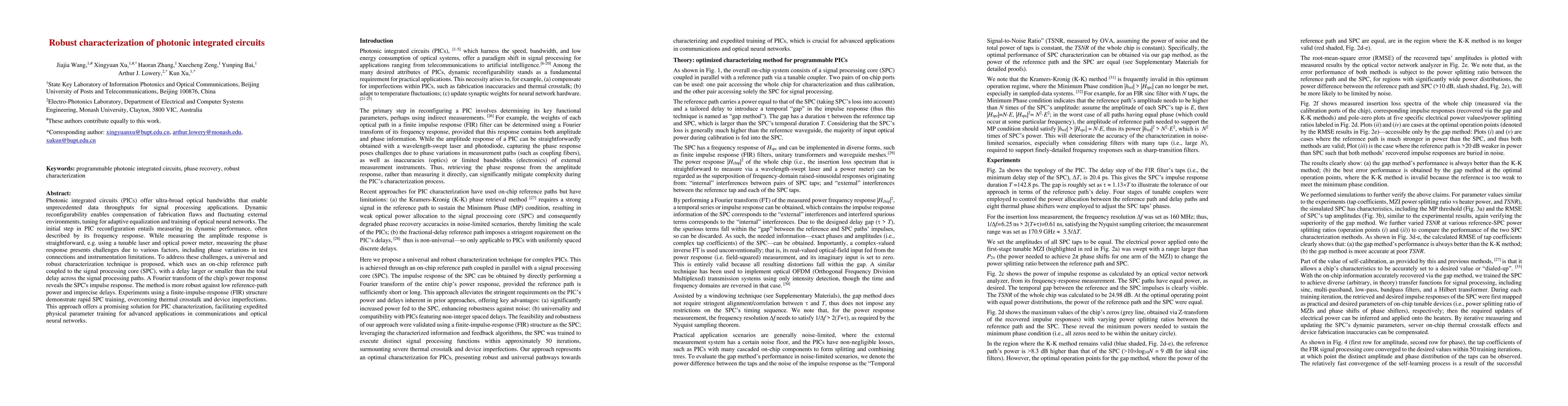 Thumbnail for Robust characterization of photonic integrated circuits