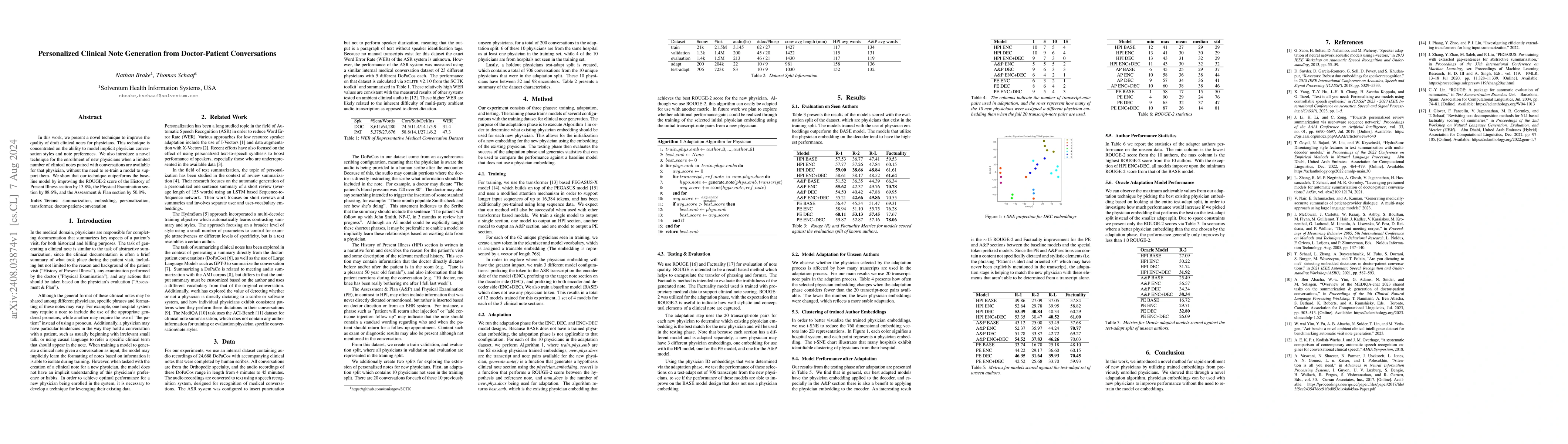 Thumbnail for Personalized Clinical Note Generation from Doctor-Patient Conversations