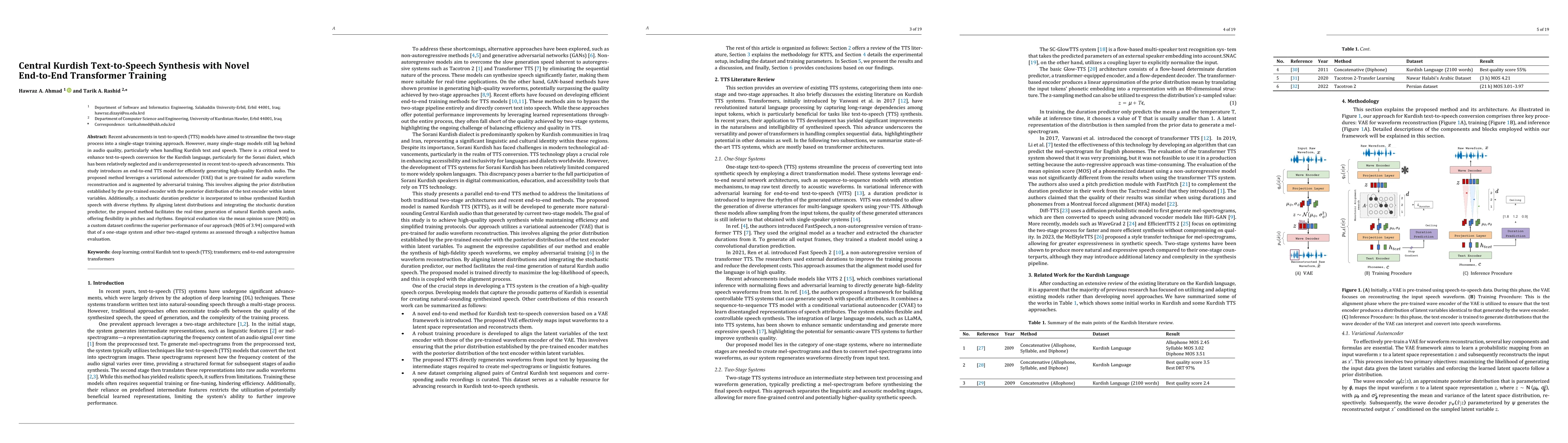 Thumbnail for Central Kurdish Text-to-Speech Synthesis with Novel End-to-End
  Transformer Training