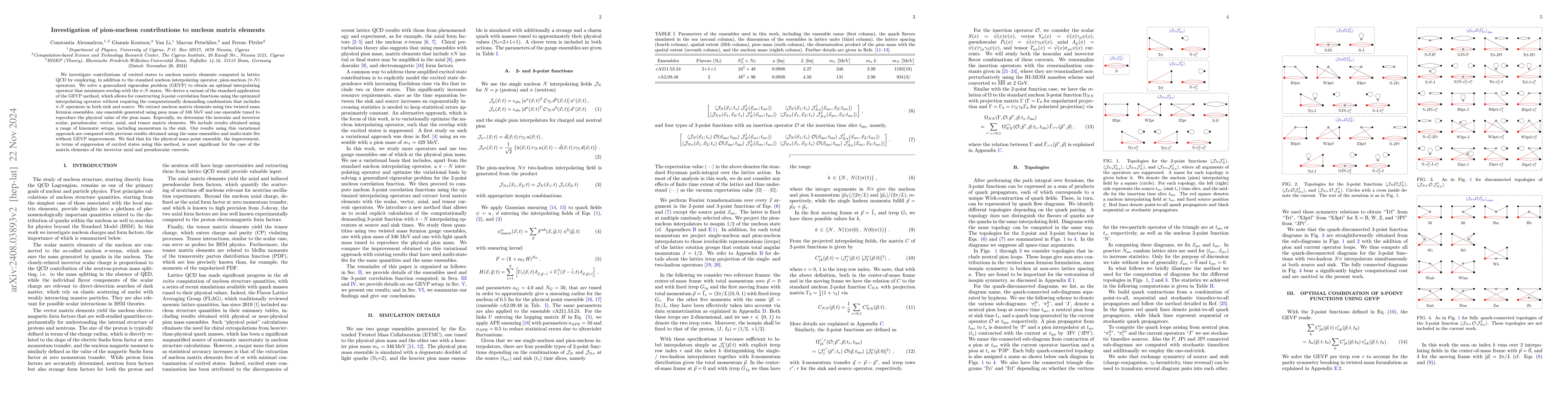 Thumbnail for Investigation of pion-nucleon contributions to nucleon matrix elements