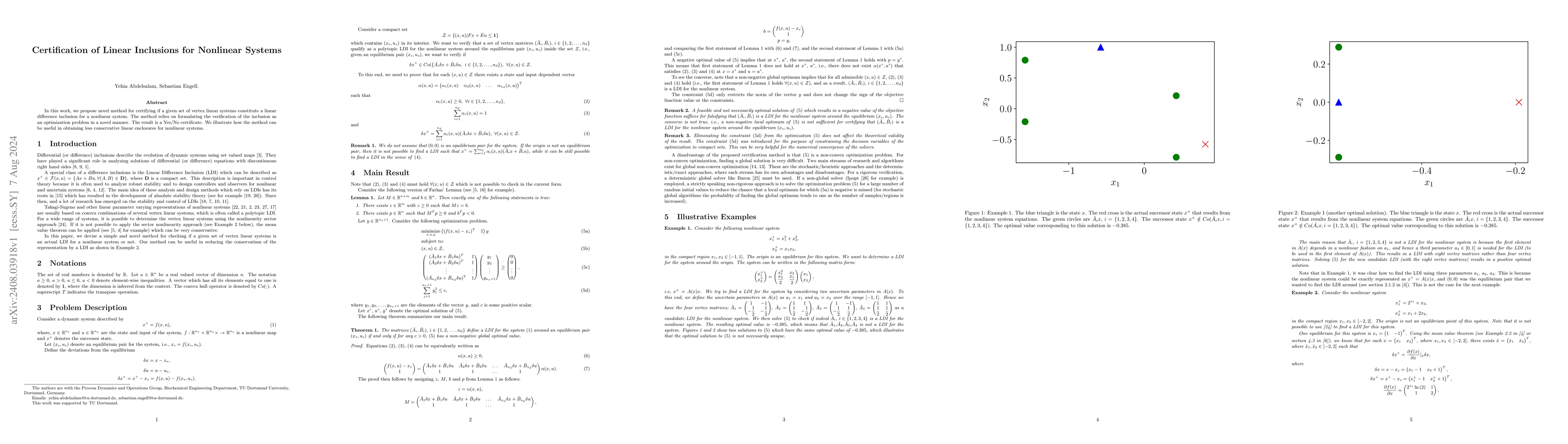 Thumbnail for Certification of Linear Inclusions for Nonlinear Systems