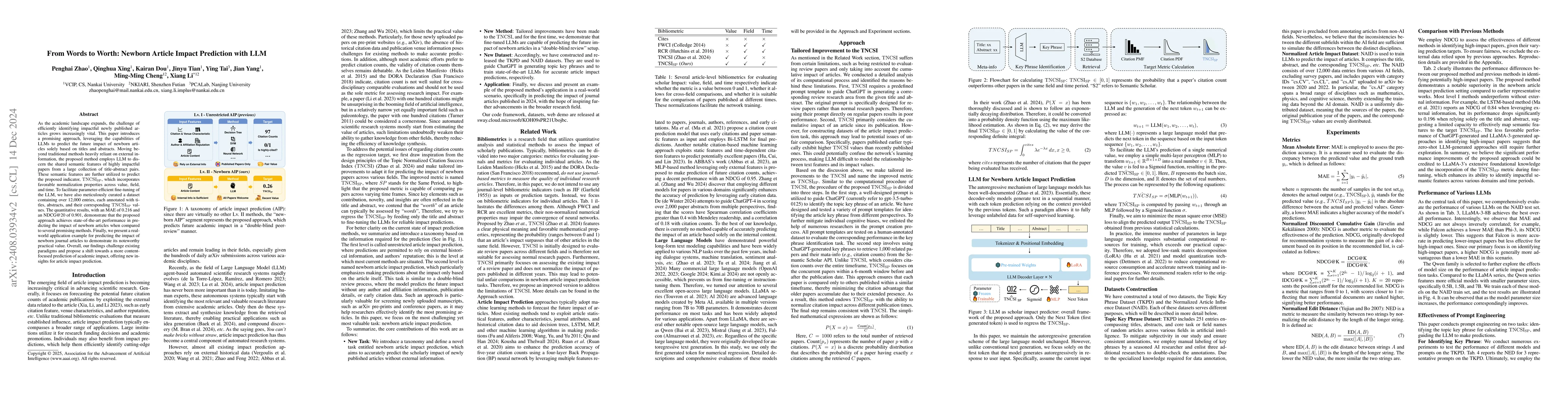 Thumbnail for From Words to Worth: Newborn Article Impact Prediction with LLM