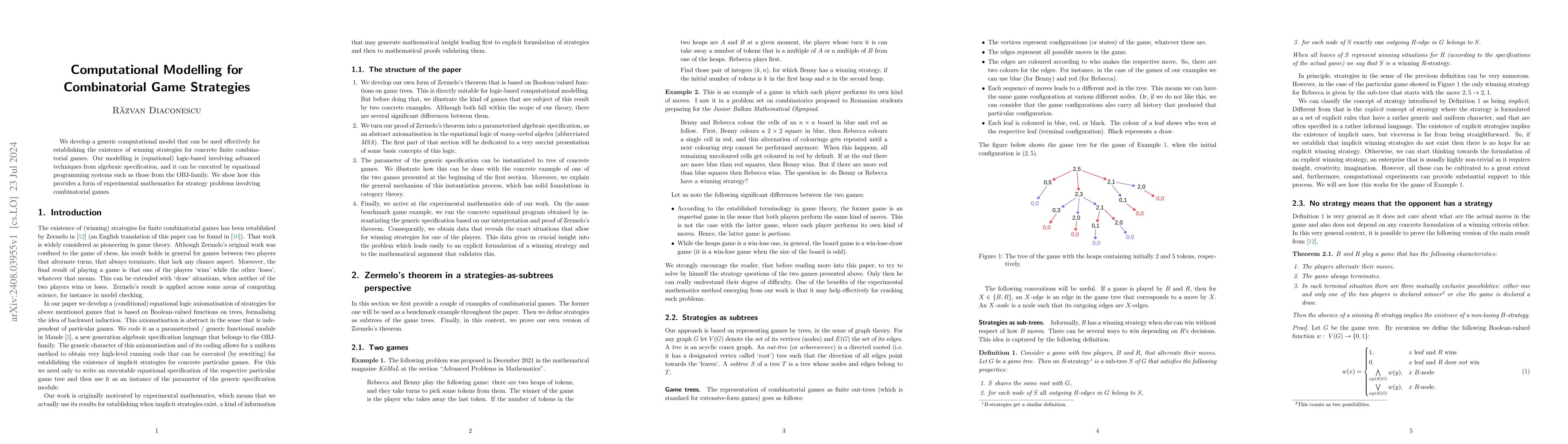 Thumbnail for Computational Modelling for Combinatorial Game Strategies