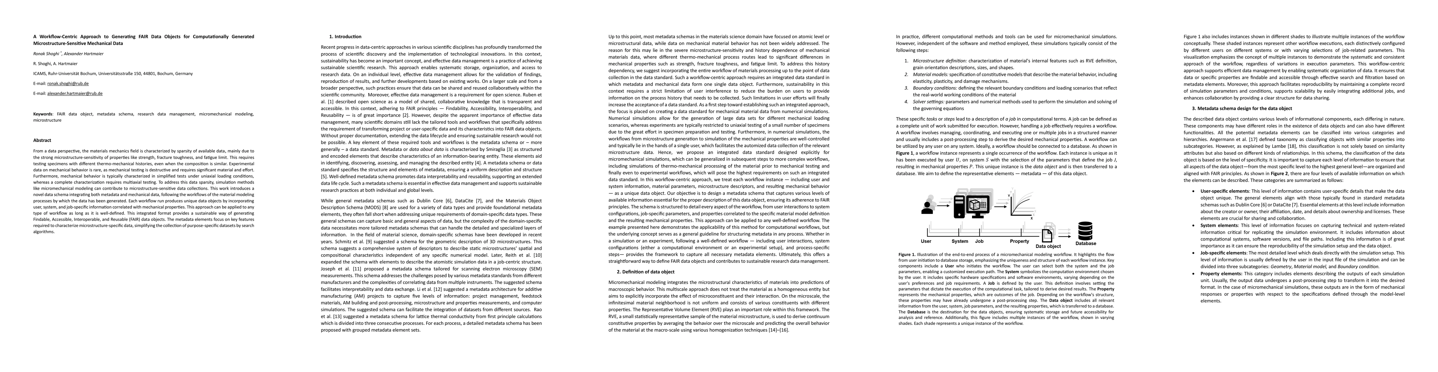 Thumbnail for A Workflow-Centric Approach to Generating FAIR Data Objects for
  Computationally Generated Microstructure-Sensitive Mechanical Data
