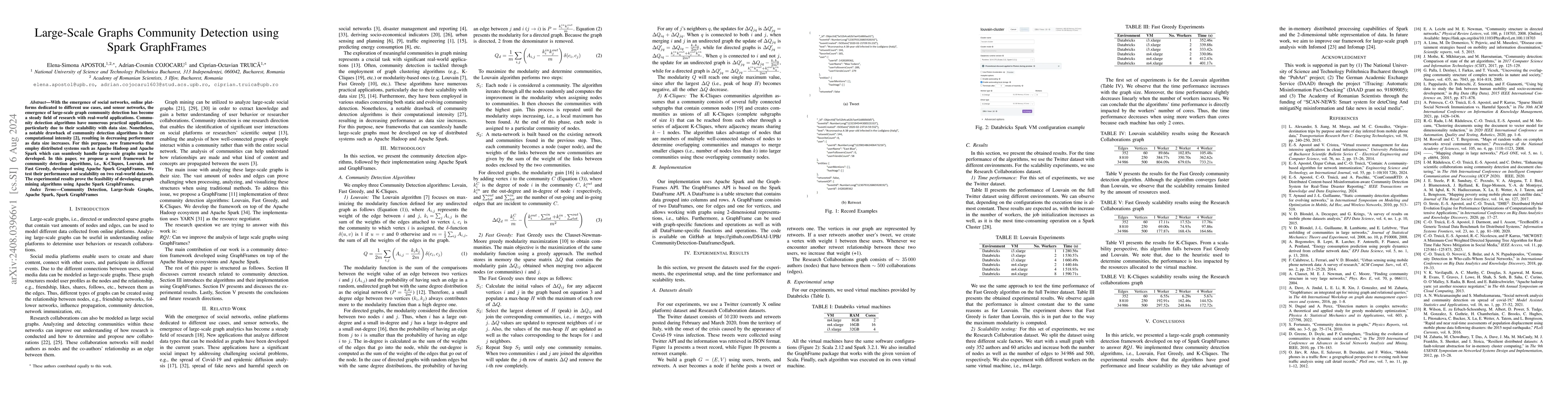 Thumbnail for Large-Scale Graphs Community Detection using Spark GraphFrames