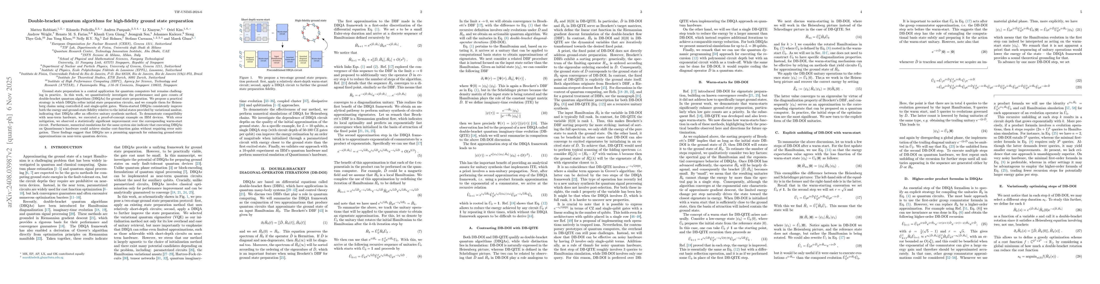 Thumbnail for Double-bracket quantum algorithms for high-fidelity ground state preparation