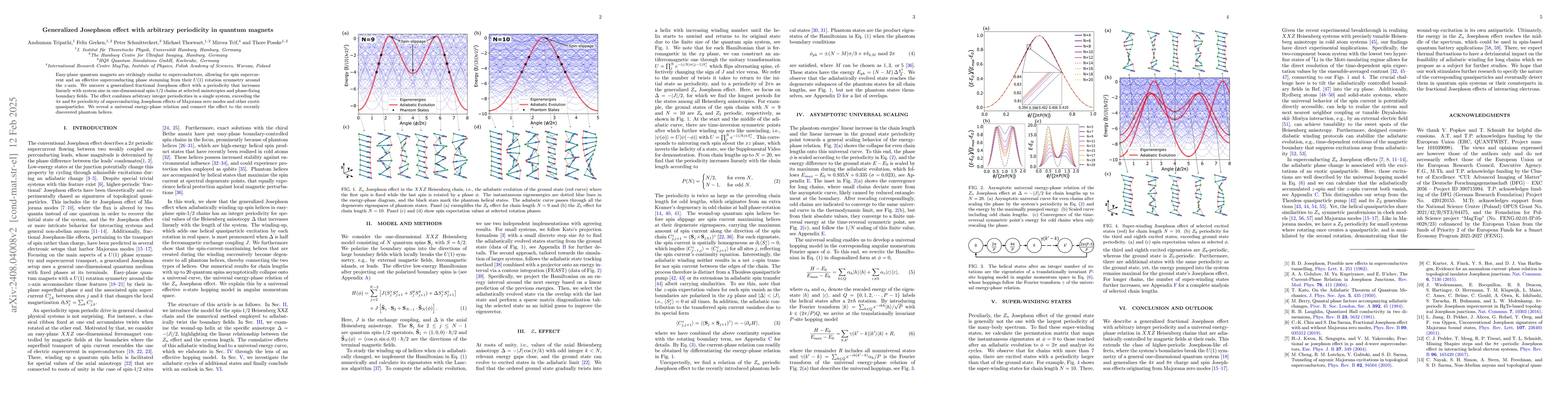 Thumbnail for Generalized Josephson effect with arbitrary periodicity in quantum
  magnets