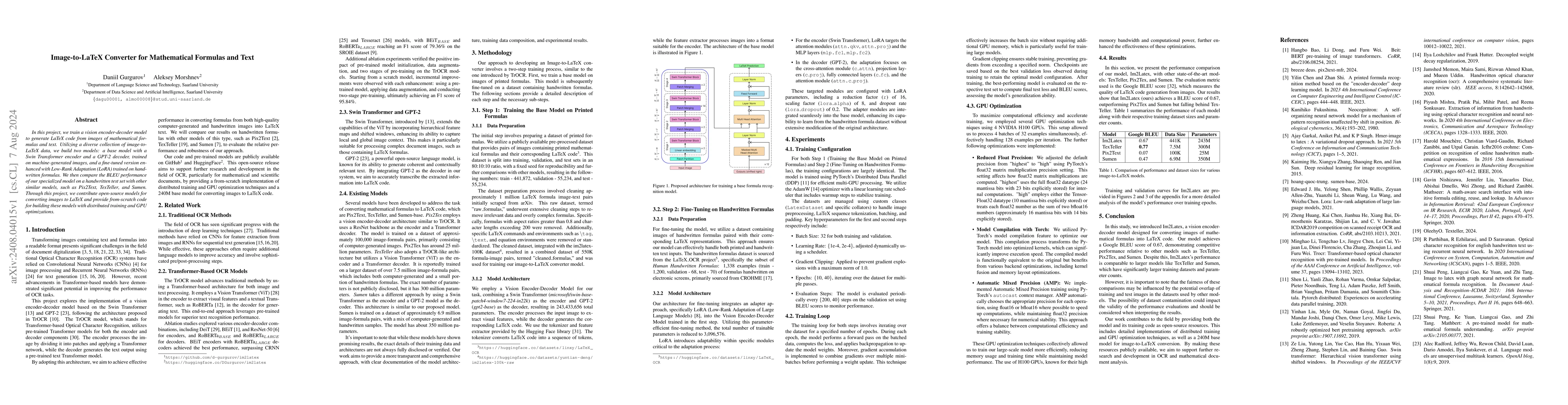 Thumbnail for Image-to-LaTeX Converter for Mathematical Formulas and Text